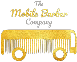 the mobile barbering company logo